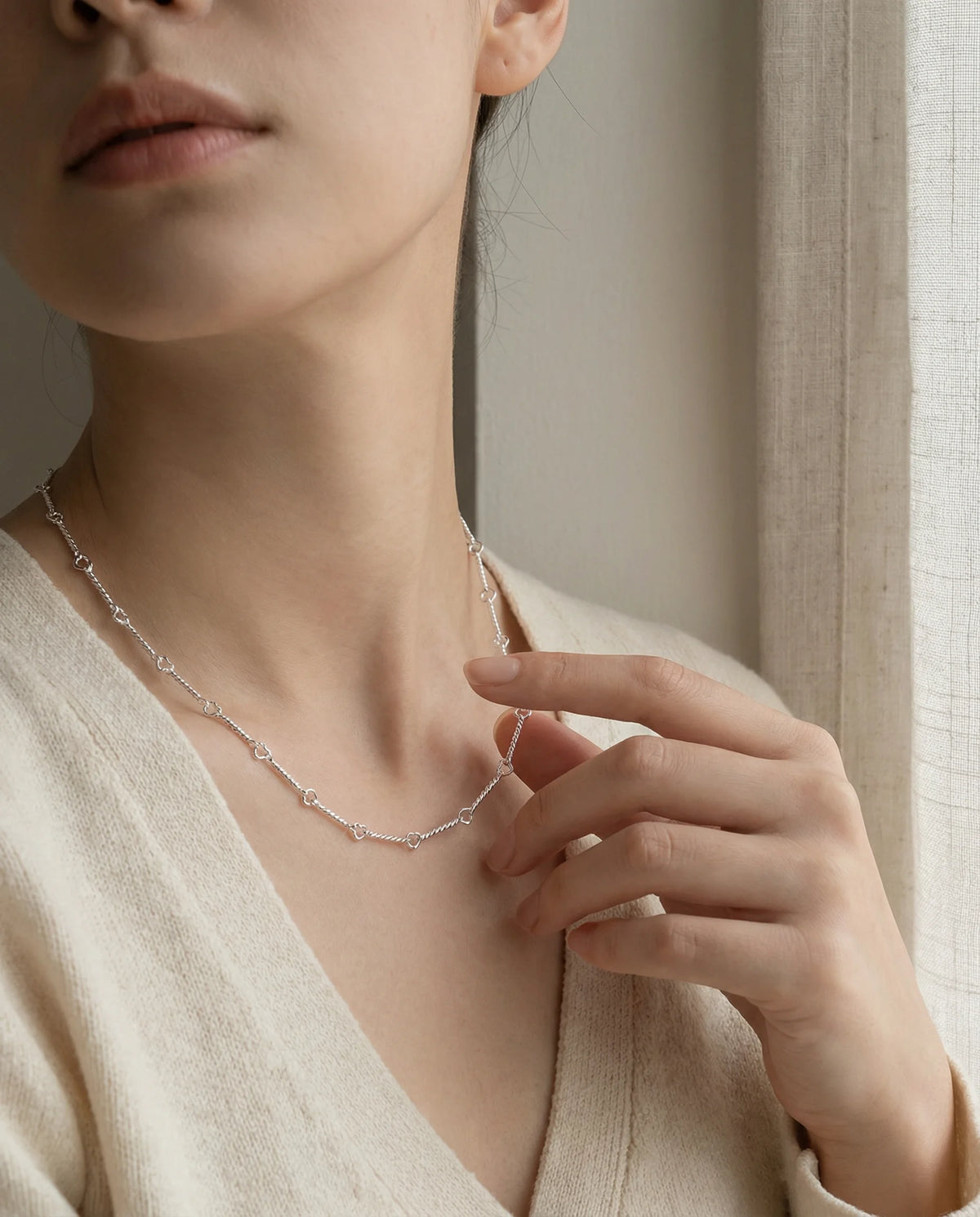 Lina Silver Necklace