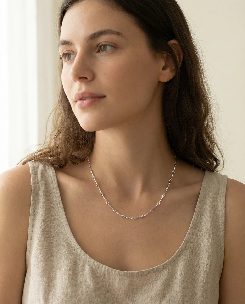 Lina Silver Necklace